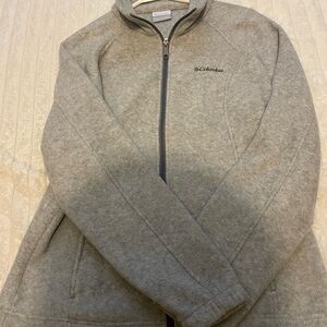 Columbia Jacket Womens Gray Fleece Full Zip Sweatshirt  - Size PS